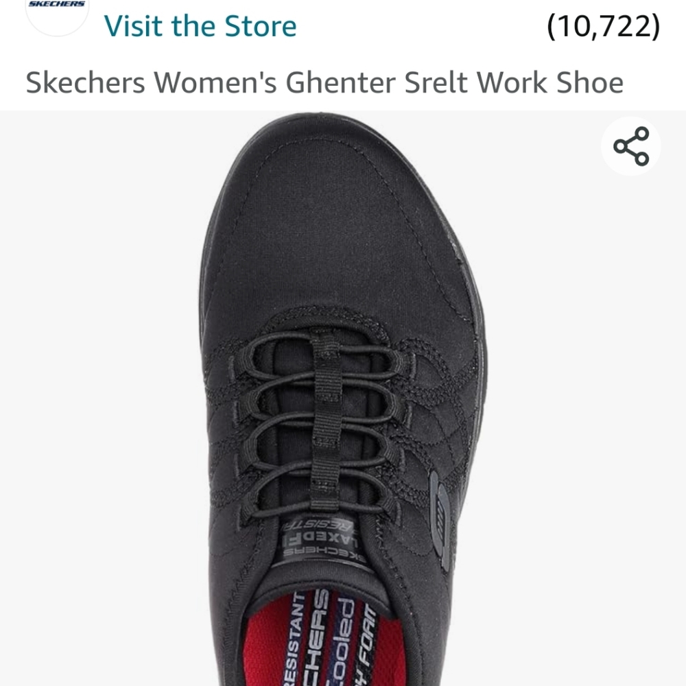 New sketchers slip resistant work shoe size 9.5 wide width